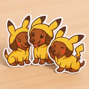 Tu perro en stickers – Pack personalizado (6 piezas)